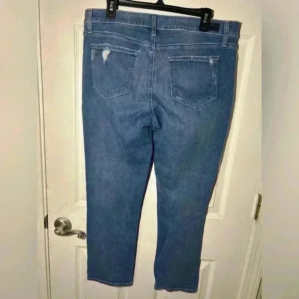 Paige Jimmy Jimmy Crop Jeans Womens Size 31 Distressed Vintage Venice - Picture 4 of 12